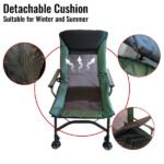 Camping Lounge Chair, Portable Folding Recliner With Adjustable Backrest, Suitable For Indoor And Outdoor Camping, Beach Hiking, Fishing - Image 4