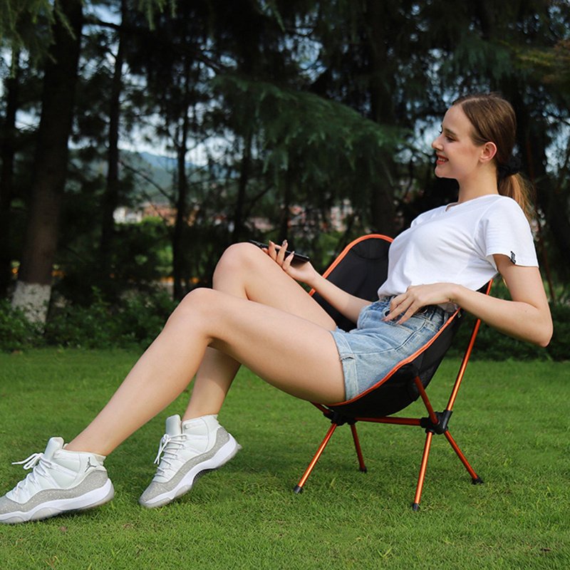 1616643039559.jpg Ultralight Outdoor Folding Camping Chair Picnic Foldable Hiking Leisure Travel Beach Backpack Moon Chair Portable Fishing Chair - Image 1