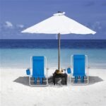 Single Beach Chair In Blue - Image 4