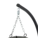 Egg Chair With Stand Indoor Outdoor Swing Chair Patio Wicker Hanging Egg Chair Hanging Basket Chair - Image 2