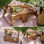 Convertible Folding Picnic Basket Tables - Image 2