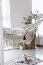 Large 2 Person Hammock Boho Style Brazilian Macrame Fringed Deluxe Double Hammock Net Swing Chair Indoor Hanging Swing - Image 8