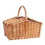 Large Capacity Outdoor Rattan Woven Picnic Basket - Image 4