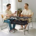 Folding Portable Camping Table Aluminum Outdoor Picnic Roll Up Table Storage Bag - Image 7