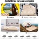 Car Air Mattress, Inflatable SUV Truck Air Mattress Back Seat Camping Bed Thickened Car Sleeping Pad For Travel, Car Bed SUV Mattress With 2 Pillows - Image 7