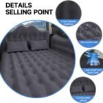 Car Air Mattress, Inflatable SUV Truck Air Mattress Back Seat Camping Bed Thickened Car Sleeping Pad For Travel, Car Bed SUV Mattress With 2 Pillows - Image 4