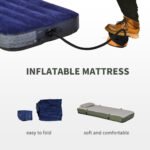 Folding Camping Cot For Adults All-in-One Elevated Tent With Sleeping Bag Thick Air Mattress Portable Single Bed - Image 7