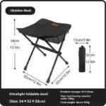 Portable Fishing Stool Ultralight Folding Chair Camping Camp Chair - Image 5