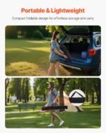 Folding Portable Camping Table Aluminum Outdoor Picnic Roll Up Table Storage Bag - Image 3