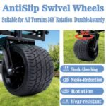 440lbs Collapsible Foldable Wagon Cart With Strapping System ,Beach Wagon Utility Cart Utility Wagon Grocery Cart For Camping Shopping Sports Gardening Fishing Supports 3pcs Plastic Liner Bag - Image 8