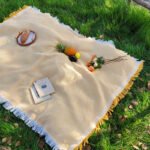 Picnic Mat Linen Tablecloth Cover Blanket - Image 2