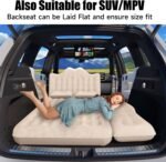 Car Air Mattress, Inflatable SUV Truck Air Mattress Back Seat Camping Bed Thickened Car Sleeping Pad For Travel, Car Bed SUV Mattress With 2 Pillows - Image 10