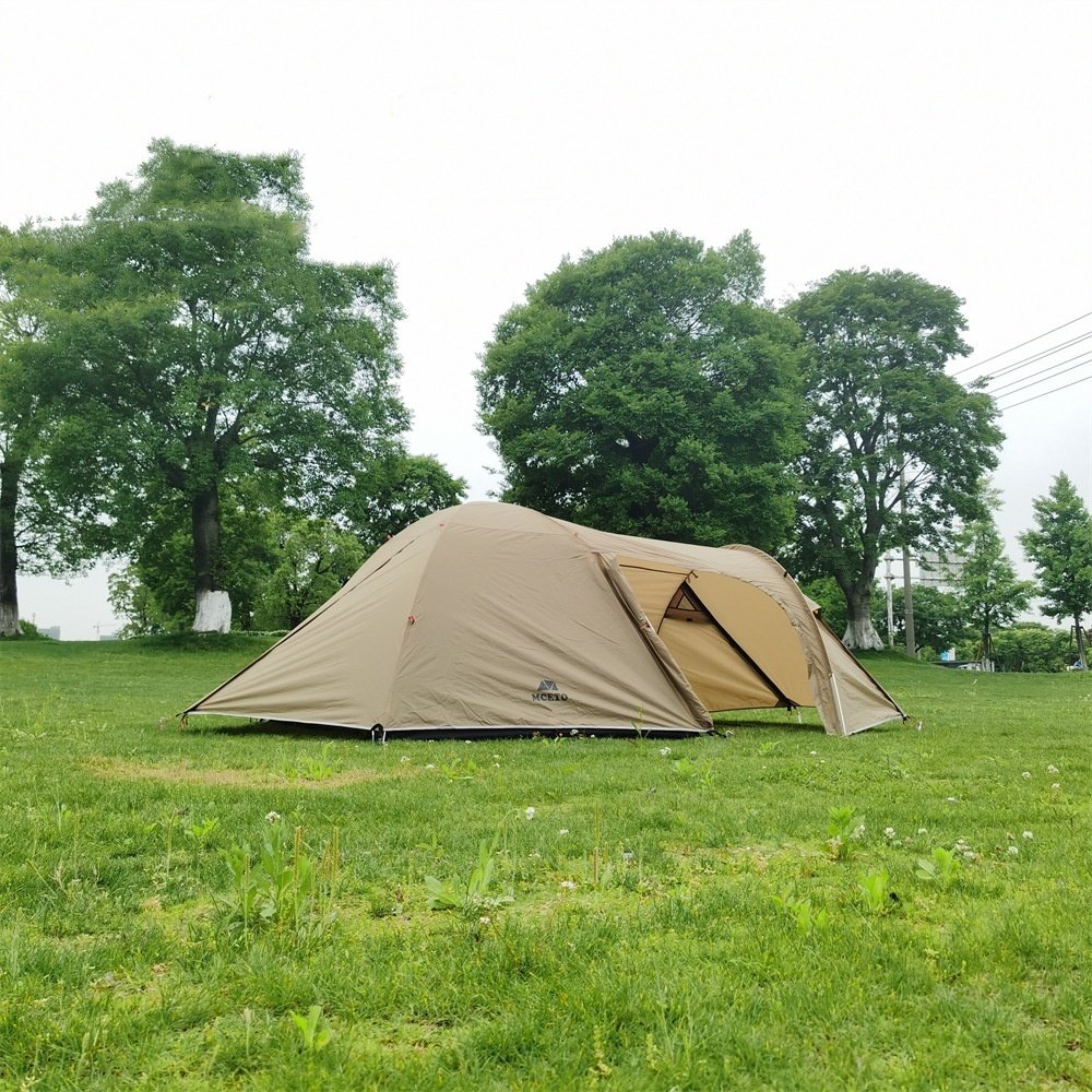bbedd30a-f6cf-48e2-828e-475bcc04d4f9.jpg Camping Aluminum Pole Anti-Heavy Rain Water Family Tent Outdoor Equipment - Image 1