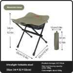 Portable Fishing Stool Ultralight Folding Chair Camping Camp Chair - Image 9