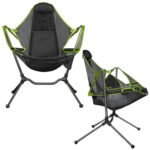 Outdoor Camping Rocking Chair Portable Folding Chairs - Image 2