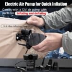 Car Air Mattress, Inflatable SUV Truck Air Mattress Back Seat Camping Bed Thickened Car Sleeping Pad For Travel, Car Bed SUV Mattress With 2 Pillows - Image 6