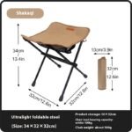 Portable Fishing Stool Ultralight Folding Chair Camping Camp Chair - Image 8