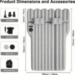 Air Mattress For SUV, Inflatable Car Air Mattress For Camping, Flocking Car Bed With Air Pump & 2 Pillows, Portable Sleeping Pad Mattress, With Phone And Cup Holder - Image 6